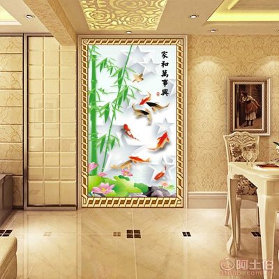 以自然之韻，裝點生活之美——帝尚JM-663大型3D無縫壁畫，為家居注入藝術靈魂